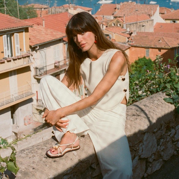 ZARA Knit Top with Gold Buttons *NWT* - Picture 7 of 7